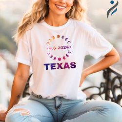solar eclipse texas shirt 2024, april 8th eclipse t -shirt, texas eclipse shirt