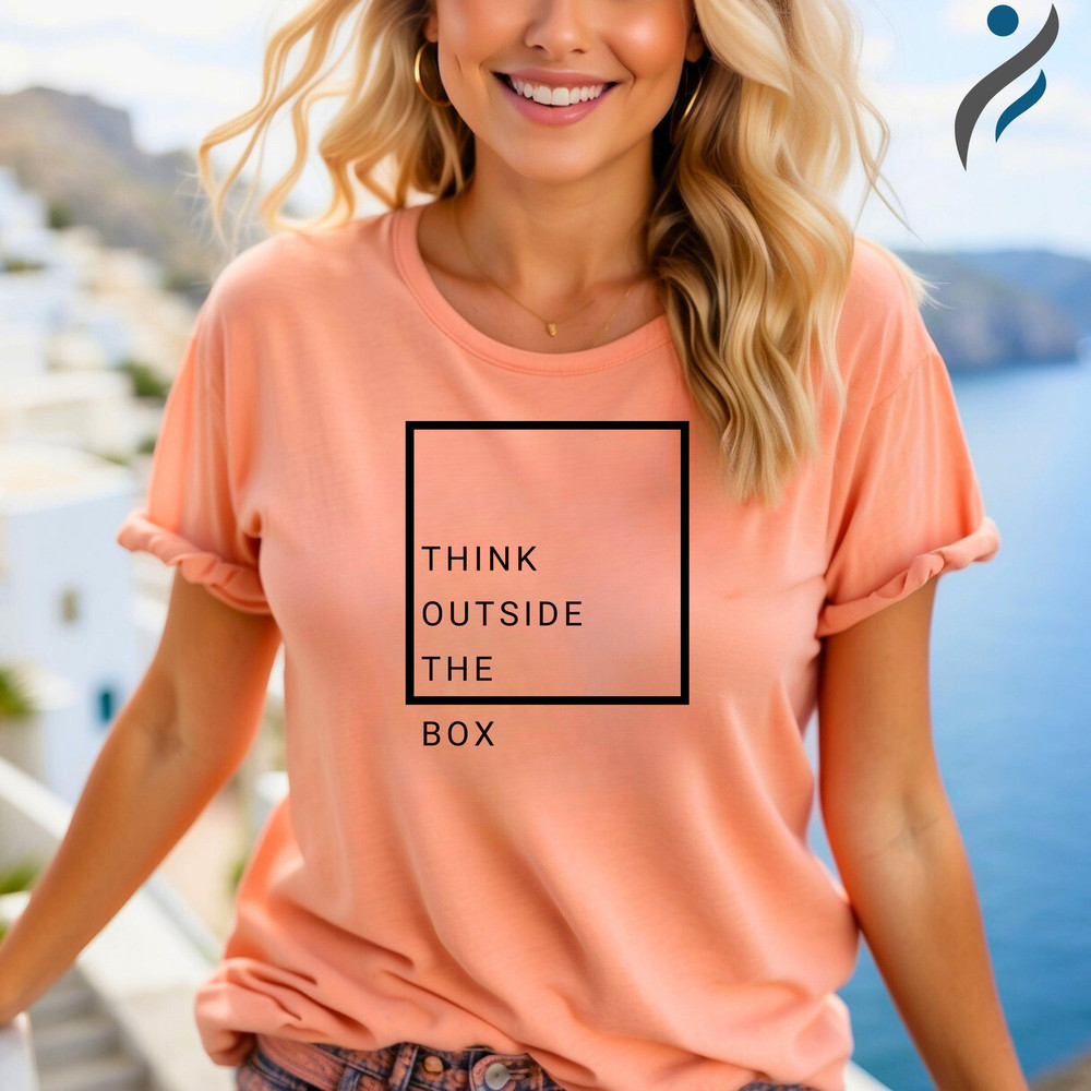 The Outside The Box Shirt,  Inspirational Shirt, Positive Tee, Gift for Women, Minimalistic Design T-shirt.jpg
