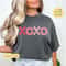 Comfort Colors, XOXO Graphic Tee, Valentine's Day Sweatshirt, Cute Valentines Shirt, Pink Valentine, Oversized, Plus Size, Trendy.jpg