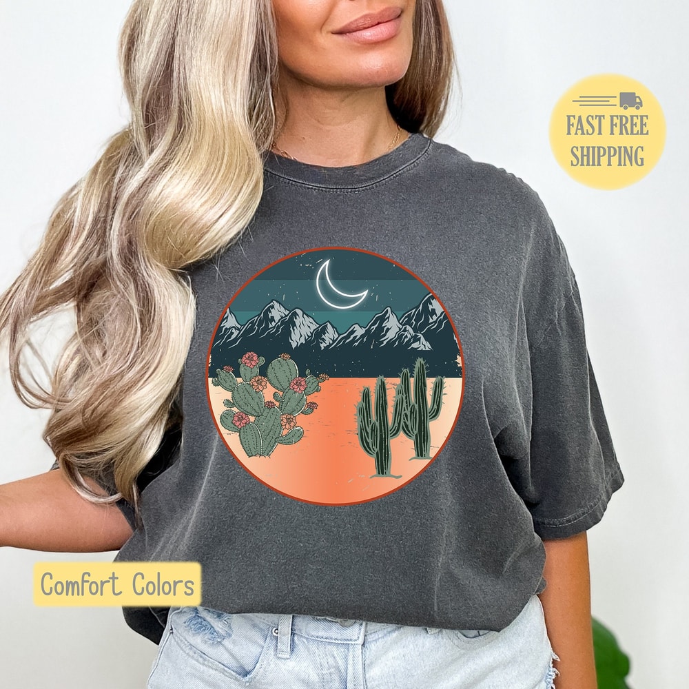 Desert Lovin Shirt, Cactus Tshirt, Western Sweatshirt, Cactus Lover Tee Shirt, Arizona Desert T-shirt, Comfort Colors, Trending Now.jpg