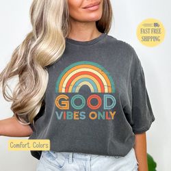 Good Vibes Only Shirt, Retro Good Vibes Only Shirt, Distress Good Vibes Only T-shirt
