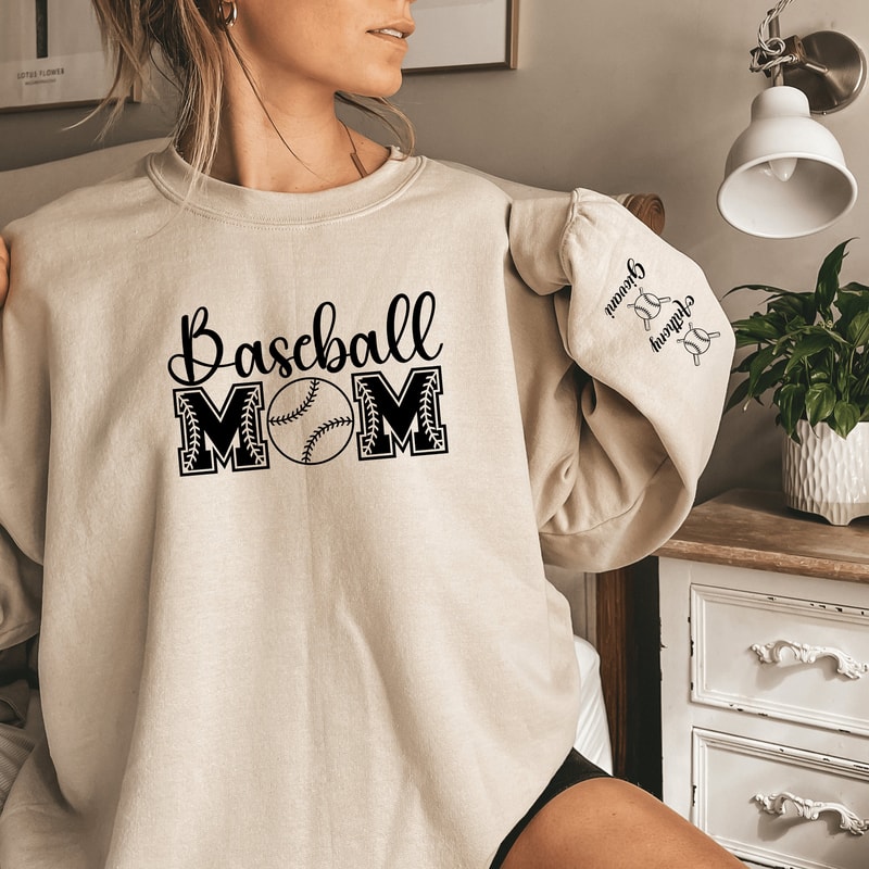 Custom Baseball Mom Sweatshirt, In My Baseball Mom Era Shirt, Game Day Sweater, Sport Mom Shirt, Baseball Lover Shirt, Baseball Mom Crewneck.jpg