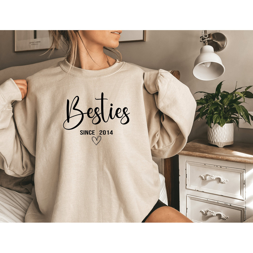 Custom Besties Sweatshirt, Custom Best Friend Gift, Girl's Personalized Besties Shirt, BFF Gifts For Women, Best Friend Birthday Gift 1.jpg