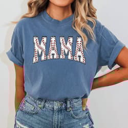 cute baseball mama shirt, mothers day gift for baseball mom, gift for baseball lover mom shirt