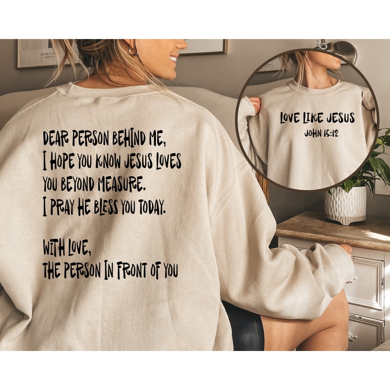 Dear Person Behind Me Hoodie, Dear Person Behind Me Positive Quotes Aesthetic, Quote Hoodies, Trendy Hoodie, You're Enough, Oversized Hoodie.jpg