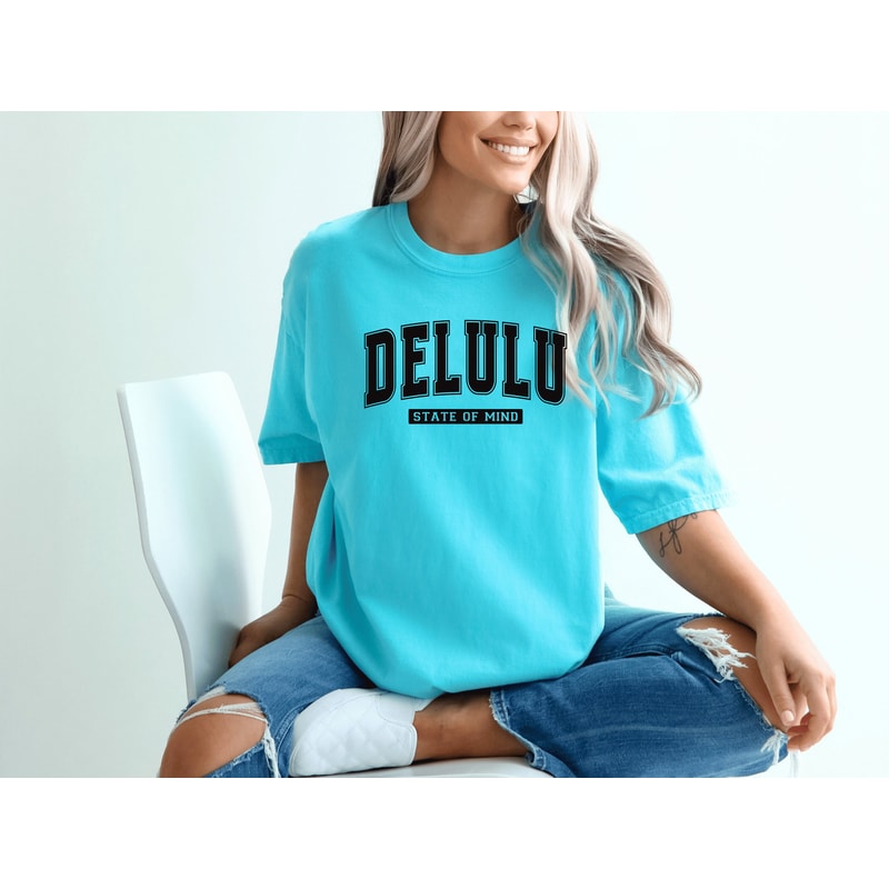 Delulu State of Mind Shirt, In my Delulu Er, Delusional, Varsity Delulu Sweatshirt, Trendy Sweatshirt, Manifestation Shirt, Delulu Solulu.jpg