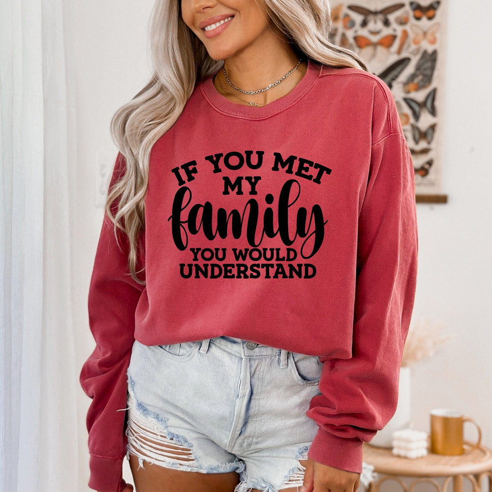 Funny Family T-Shirt, If You Met My Family You Would Understand, Sarcastic T-Shirt, Funny Unisex Graphic Tee, Funny Family Shirt.jpg
