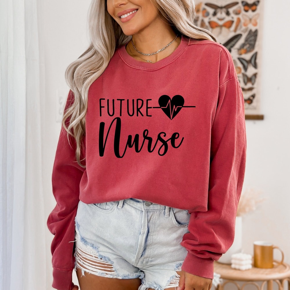 Future Nurse Sweatshirt, Nursing Student Sweatshirt, Nursing Student Gift, Future Nurse Shirt, Nursing School Shirt, RN Sweatshirt, Womens.jpg