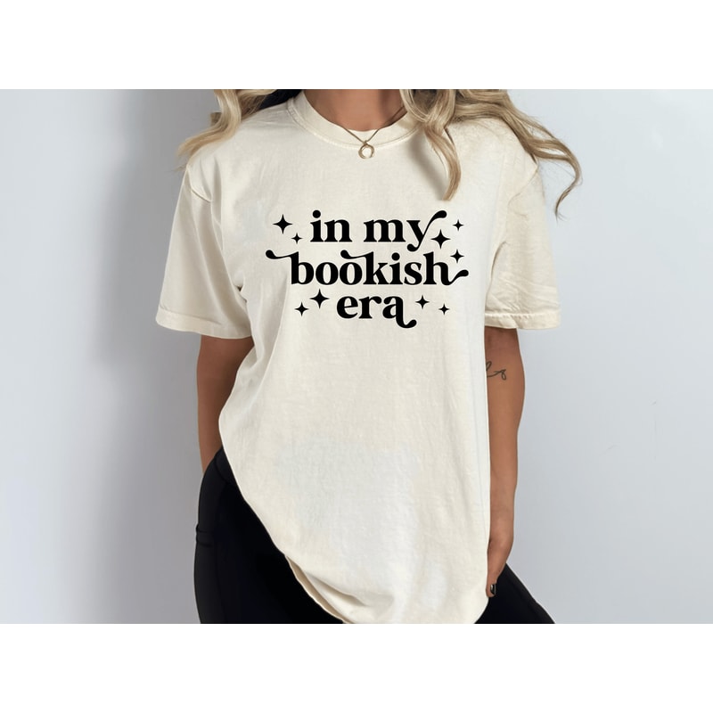 In My Bookish Era Shirt, Book Lover Gift, Taylor Comfort Colors Reading Teacher Tee, Librarian T Shirt, Cute Bookish Reader Crewneck Gift.jpg