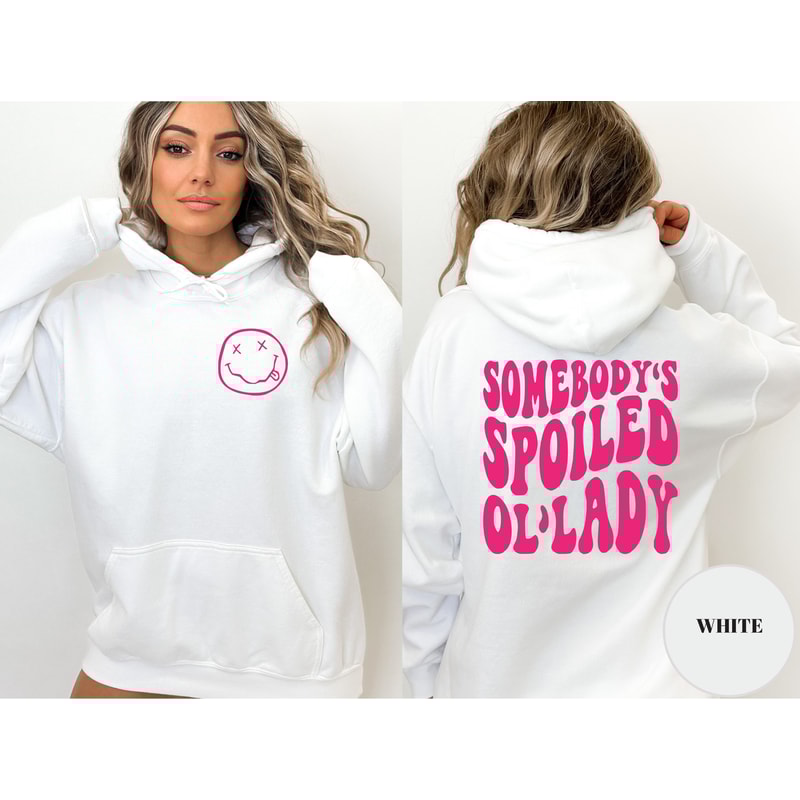 Somebody's Spoiled OL'Lady Shirt, Funny Wife Sweatshirt, Oversized Retro Boho Sweatshirts, Funny Graphic T-shirt, Spoiled Wife Tee.jpg