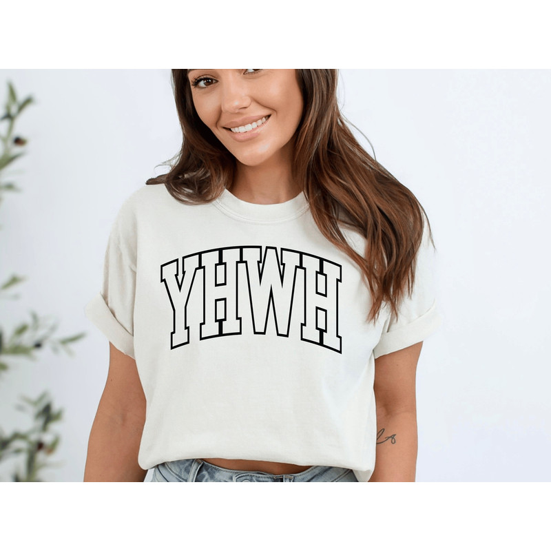 Varsity YHWH Shirt Christian T-shirt For Men Aesthetic Christian Apparel YAHWEH T-shirt Christian Streetwear Merch Church Tee Christian Gift.jpg
