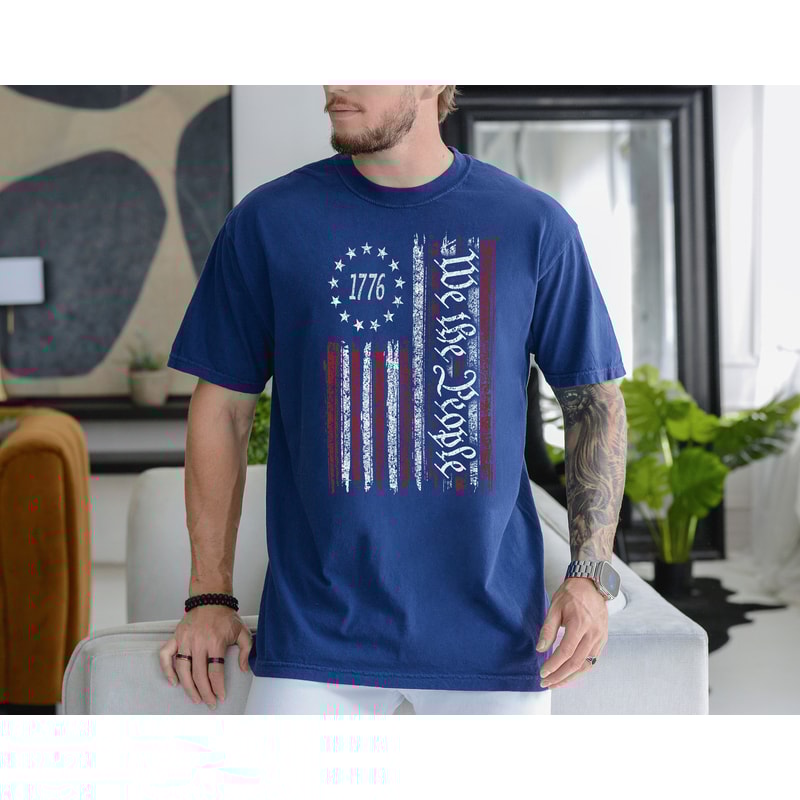 We The People Shirt, We The People American Flag Shirt, USA Flag Shirt, Merica Shirt,USA Flag Sweatshirt, Fourth of July,Red White and Blue.jpg