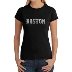 la pop art women&8217s word art t-shirt &8211 boston neighborhoods
