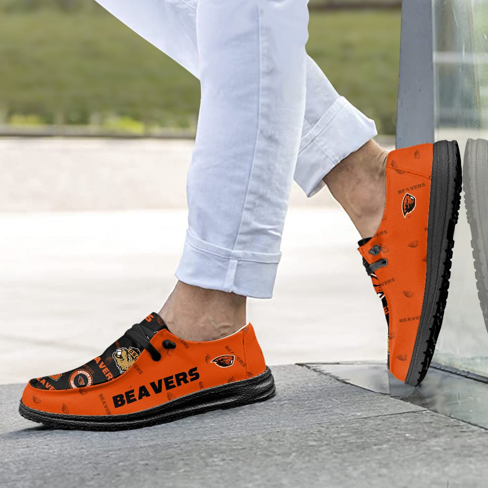 Oregon State Beavers Loafer Shoes, Customize Your Name Oregon State Beavers NCAA Loafer Shoes For Men Women