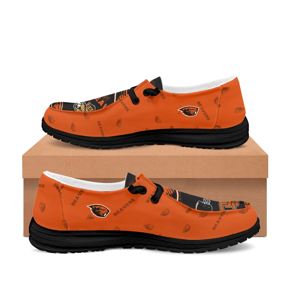 Oregon State Beavers Loafer Shoes, Customize Your Name Oregon State Beavers NCAA Loafer Shoes For Men Women