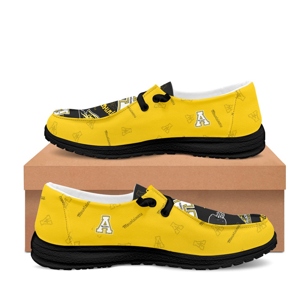 Appalachian State Mountaine Loafer Shoes, Customize Appalachian State Mountaineers NCAA Loafer Shoes For Men Women