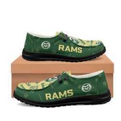 colorado state rams loafer shoes, customize your name colorado state rams loafer shoes for men women, ncaa loafer shoes