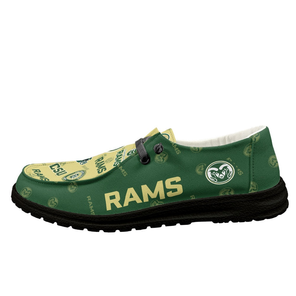 Colorado State Rams Loafer Shoes, Customize Your Name Colorado State Rams Loafer Shoes For Men Women, NCAA Loafer Shoes