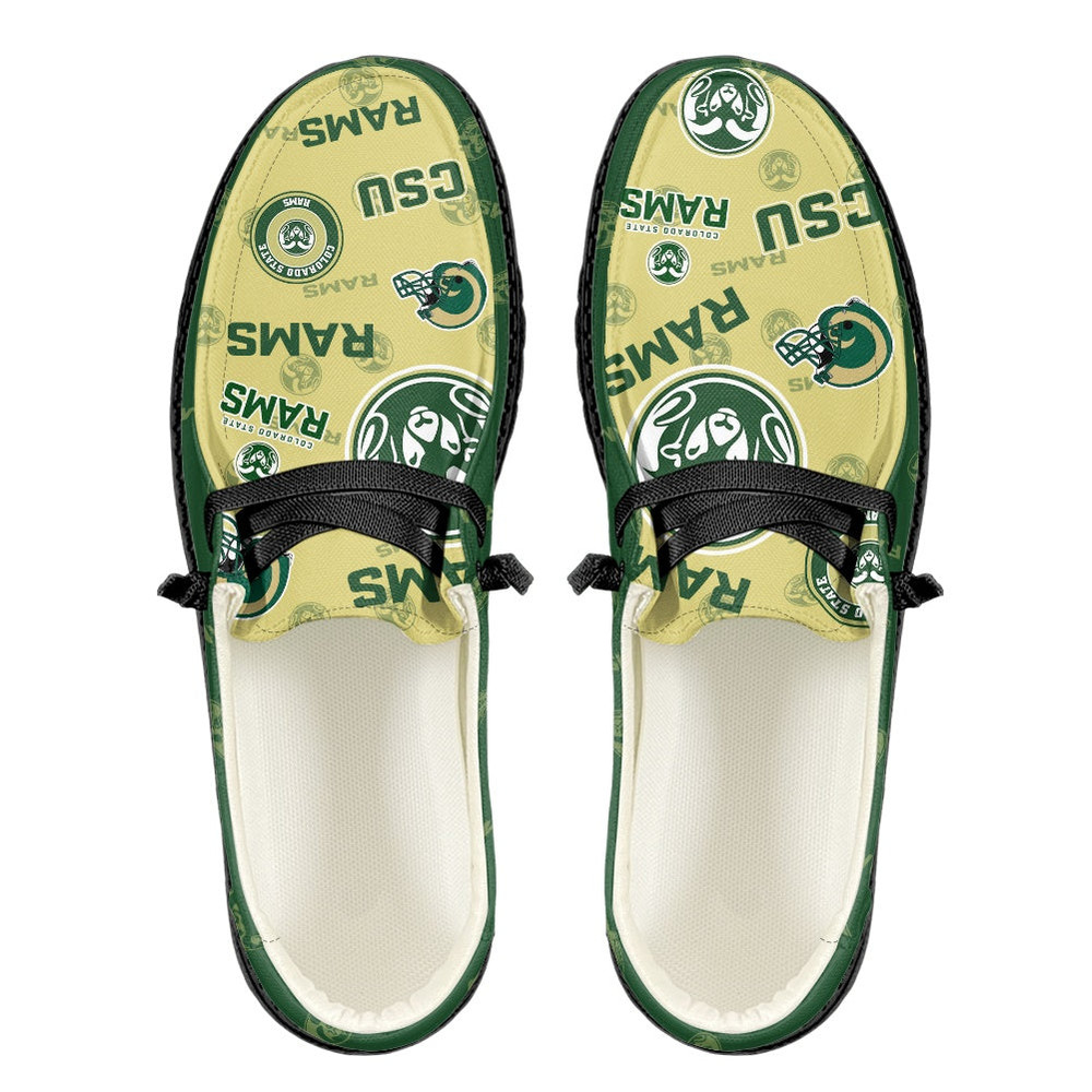 Colorado State Rams Loafer Shoes, Customize Your Name Colorado State Rams Loafer Shoes For Men Women, NCAA Loafer Shoes