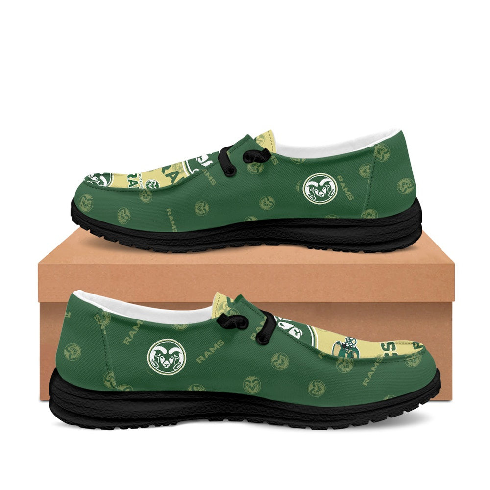 Colorado State Rams Loafer Shoes, Customize Your Name Colorado State Rams Loafer Shoes For Men Women, NCAA Loafer Shoes