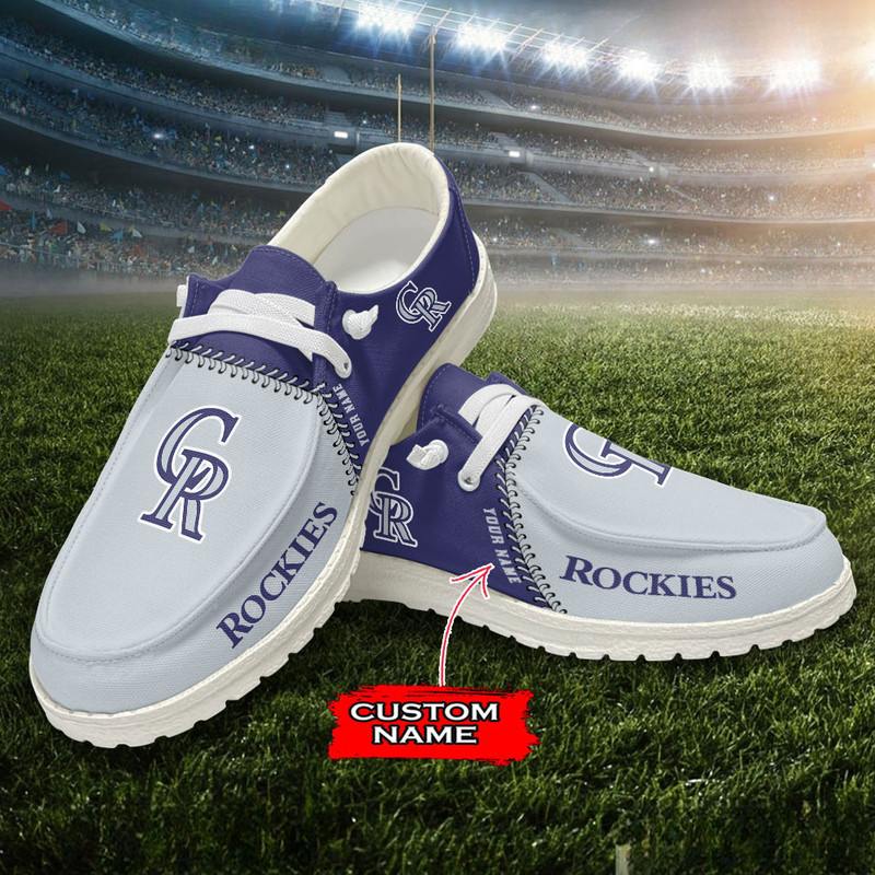 Colorado Rockies Loafer Shoes, Customize Your Name Colorado Rockies Loafer Shoes For Men Women, MLB Loafer Shoes