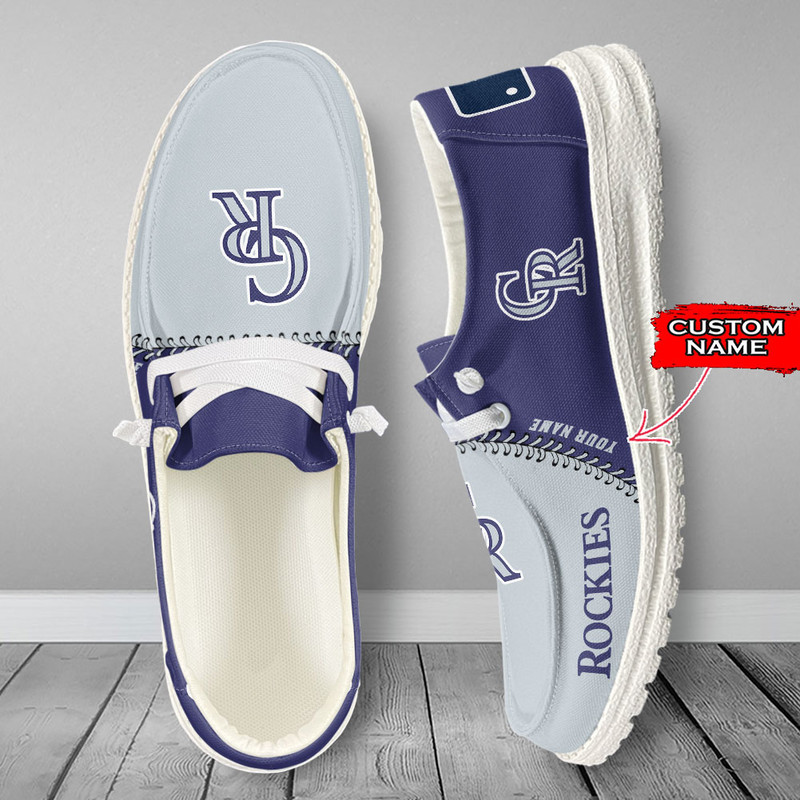 Colorado Rockies Loafer Shoes, Customize Your Name Colorado Rockies Loafer Shoes For Men Women, MLB Loafer Shoes