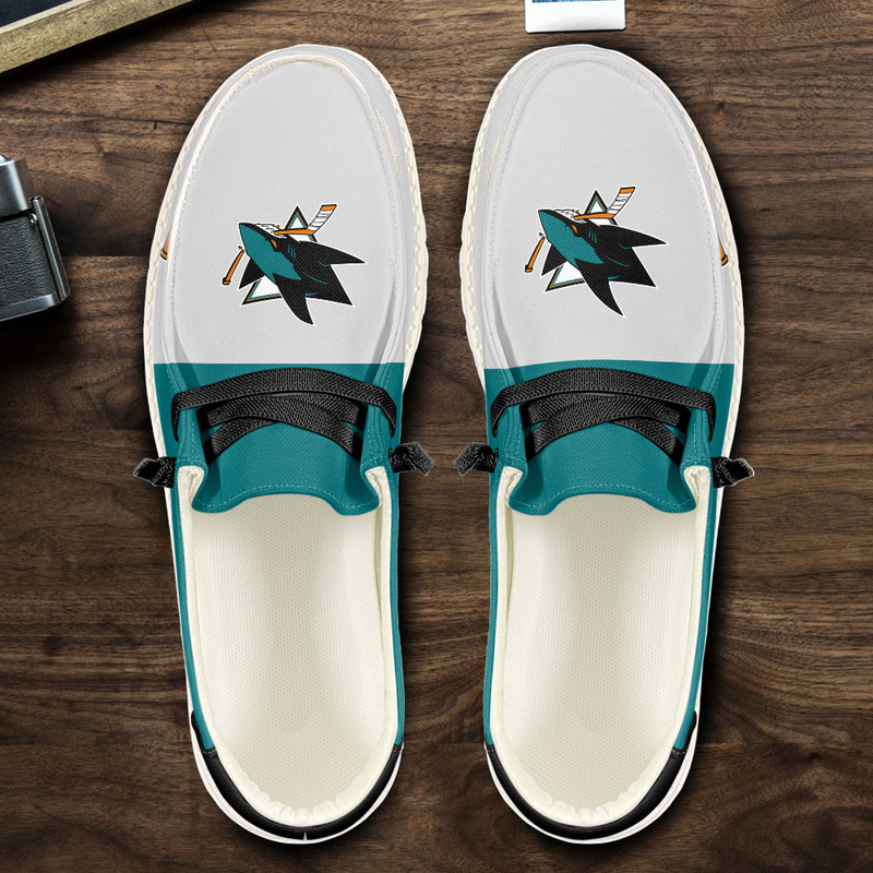 San Jose Sharks Loafer Shoes, Customize Your Name San Jose Sharks Loafer Shoes For Men Women, NHL Loafer Shoes