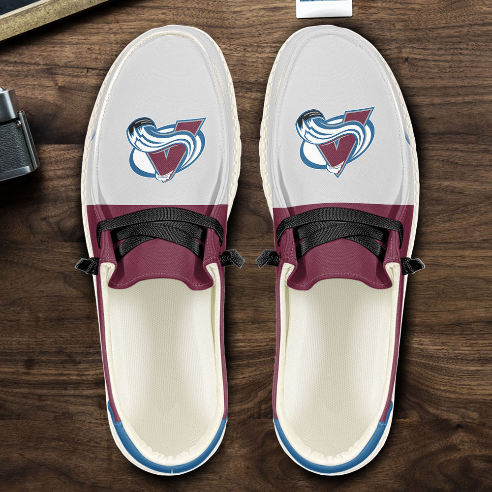 Colorado Avalanche Loafer Shoes, Customize Your Name Colorado Avalanche Loafer Shoes For Men Women, NHL Loafer Shoes