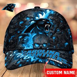 NFL Carolina Panthers Skull Caps for fan, Custom Name NFL Carolina Panthers Caps