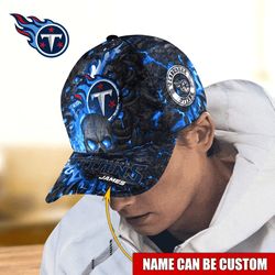 NFL Tennessee Titans Skull Caps for fan, Custom Name NFL Tennessee Titans Caps