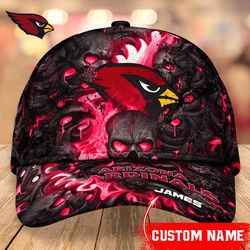 NFL Arizona Cardinals Skull Caps for fan, Custom Name NFL Arizona Cardinals Caps