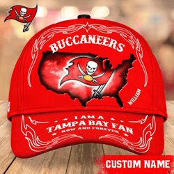 NFL Tampa Bay Buccaneers Caps for fan, Custom Name NFL Tampa Bay Buccaneers I Am A Tampa Bay fan Caps