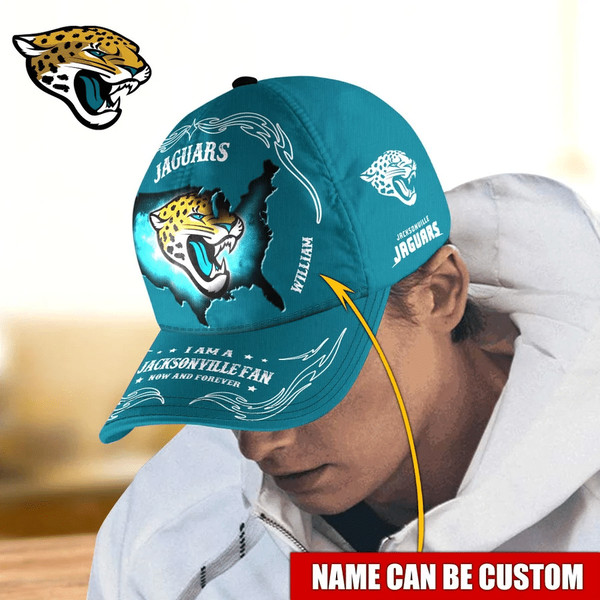 NFL Jacksonville Jaguars Caps for fan, Custom Name NFL Jacksonville Jaguars I Am A Jacksonville fan Caps