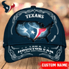 NFL Houston Texans Caps for fan, Custom Name NFL Houston Texans I Am A Houston fan Caps
