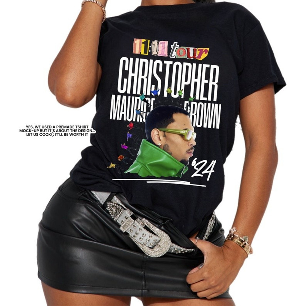 Vintage Chris Brown Shirt, Chris Brown Tour Merch, 1111 Tour Shirt, Chris Brown 2024, Breezy Shirt, Music Tour Shirt 1