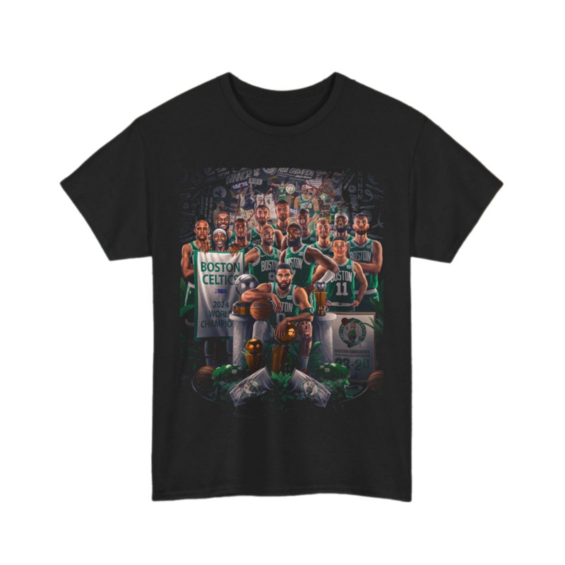 2024 Boston Celtics Nba Team Championship T Shirt Tee Nba Finals Jayson Tatum Finals Mvp Championship banners Unisex Tee