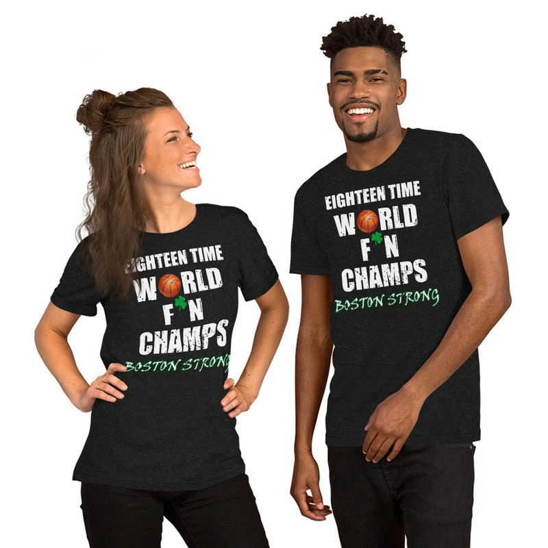 NEW Boston Champions Shirt For Celtics Fan 18th Banner World Champions Shirt Celtics Champs Basketball Boston 2024 Gift