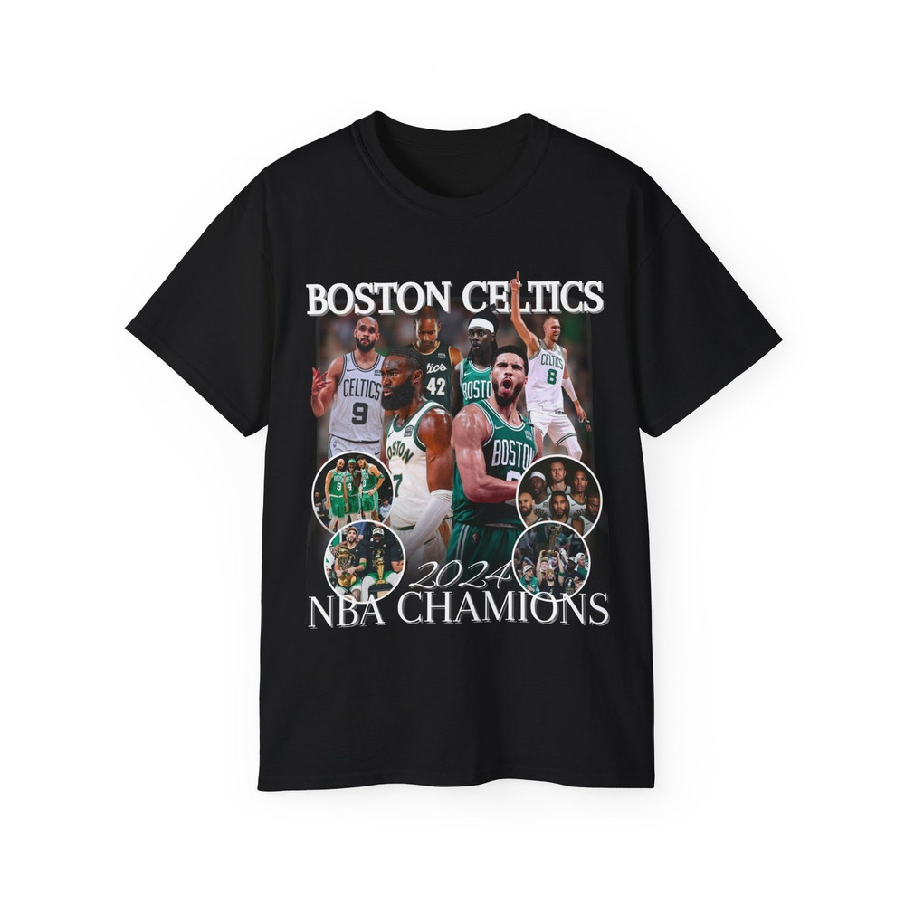 Boston Celtics 2024 Championship Shirt, Boston Celtics Champs Gift Merch For Fans,NBA Celtics Basketball Shirt Gift Tee