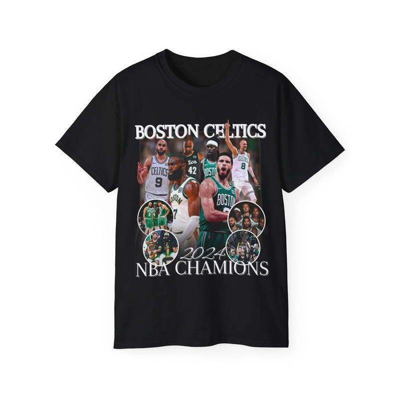 Boston Celtics 2024 Championship Shirt, Boston Celtics Champs Gift Merch For Fans,NBA Celtics Basketball Shirt Gift Tee