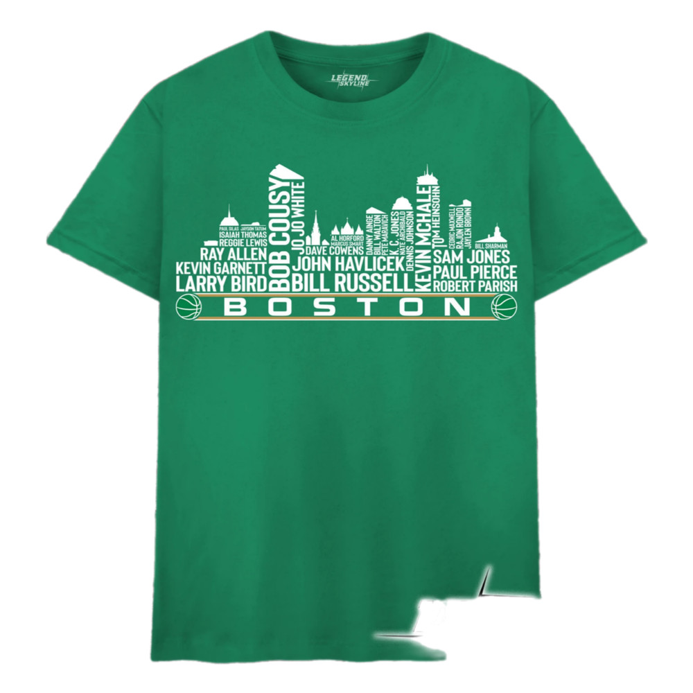 2024 Boston Celtics Championship Skyline Shirt, 2024 Celtics Basketball Boston Basketball T-Shirt Merch Gift For Fans