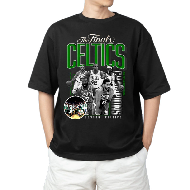 Jayson Tatum Shirt, Jaylen Brown Shirt, Boston Celtics NBA Championship Merch Shirt Gift, 2024 The Final Celtics Shirt