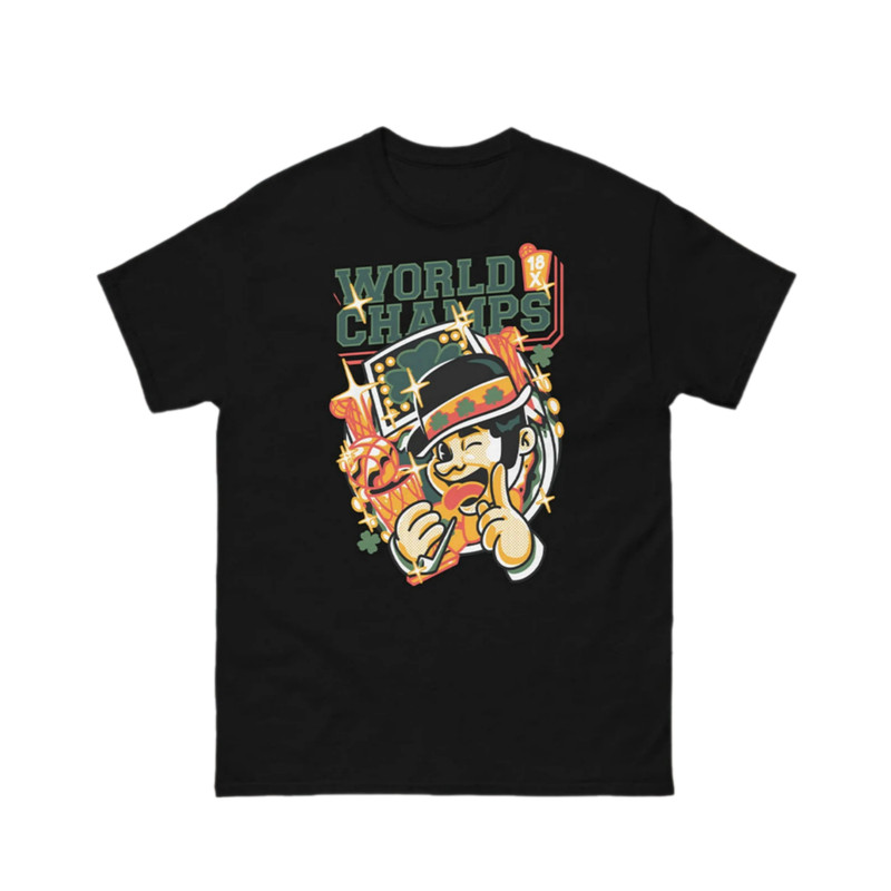 Boston 2023-24 Championship Team Basketball T-Shirt, 18X Boston Celtics Basketball NBA Championship Merch Gift Shirt