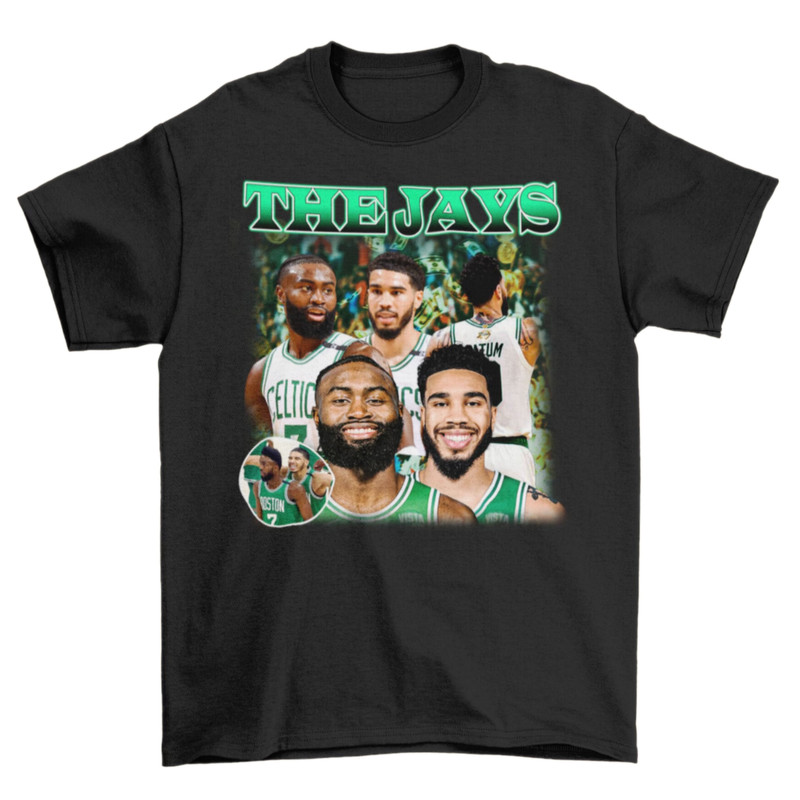 Jayson Tatum & Jaylen Brown The Jays Vintage Bootleg Style T-Shirt, Boston Celtics MVP NBA Baketball Championship Shirt