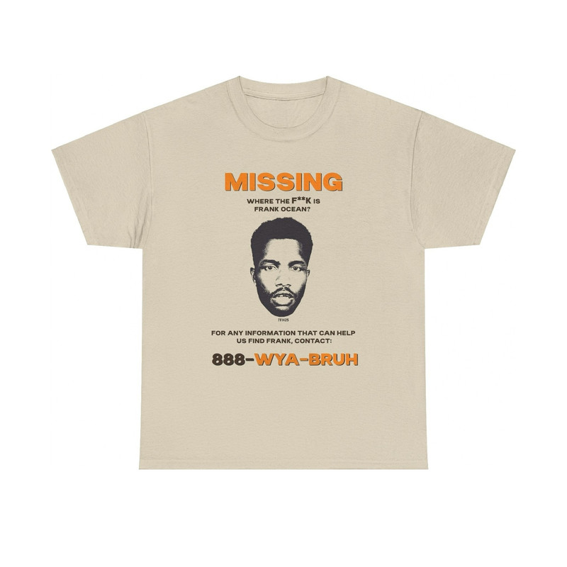 Frank Ocean Missing T-shirt - Graphic Tees, Frank Ocean Album, Frank Hoodie, Blonded,Blond, Nostalgia, 90s vintage Merch