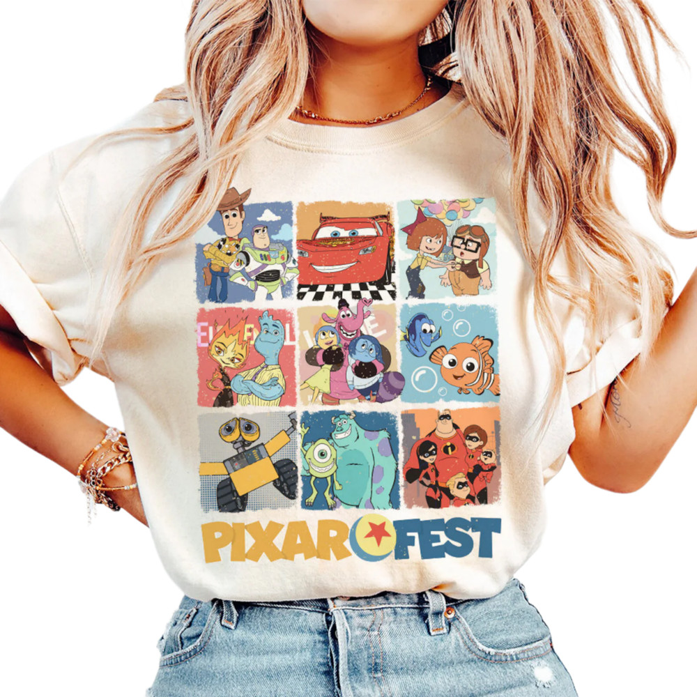 Vintage Magic Kingdom Vacation Shirt,Lightning Mcqueen 2024 Shirt, Toy Story Tee,Cartoon Characters Family Trip Matching