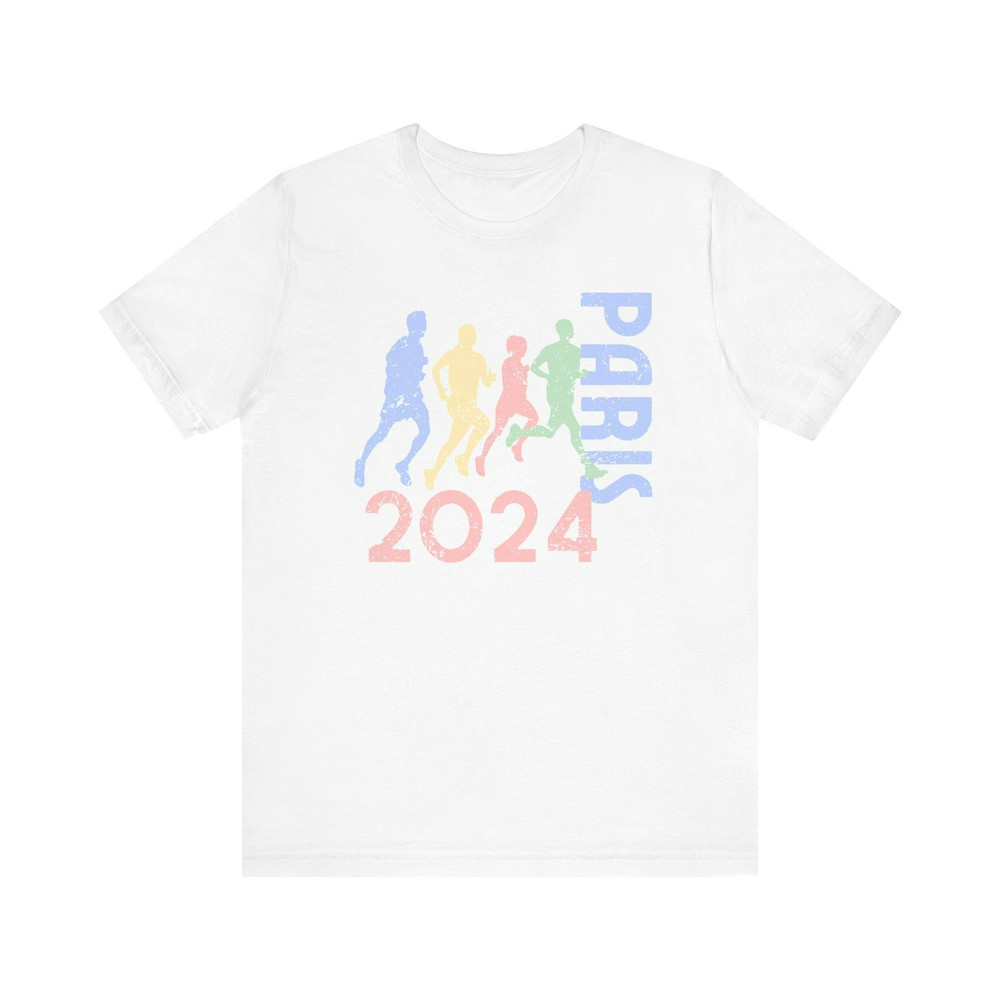 2024 Olympics Jersey Short Sleeve Tee, Retro Paris Olympics TShirt, Paris Olympics Shirt, Vintage Team USA T-Shirt Merch
