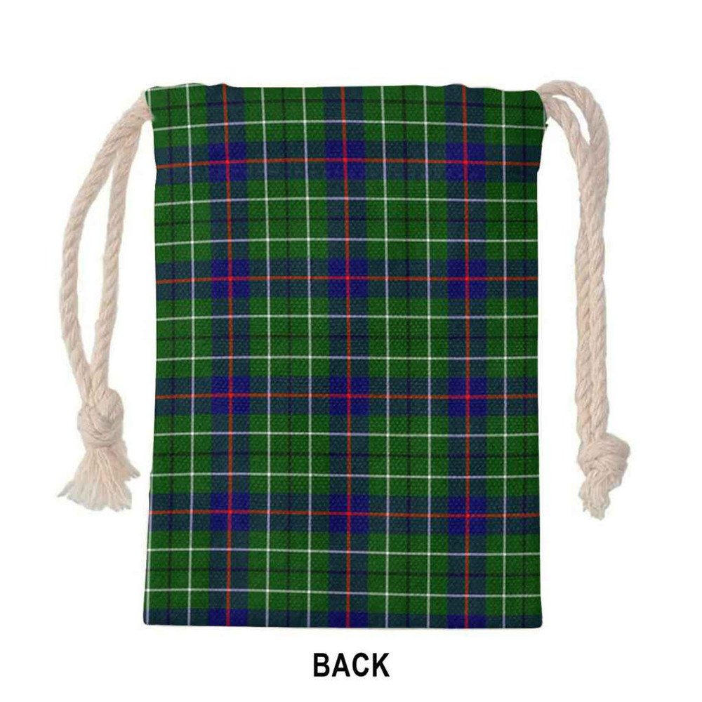 Tartan Style Drawstring bag, Tartan Style Gym Sack, Scottish Duncan Clan Crest Tartan Gym Sack Drawstring bag