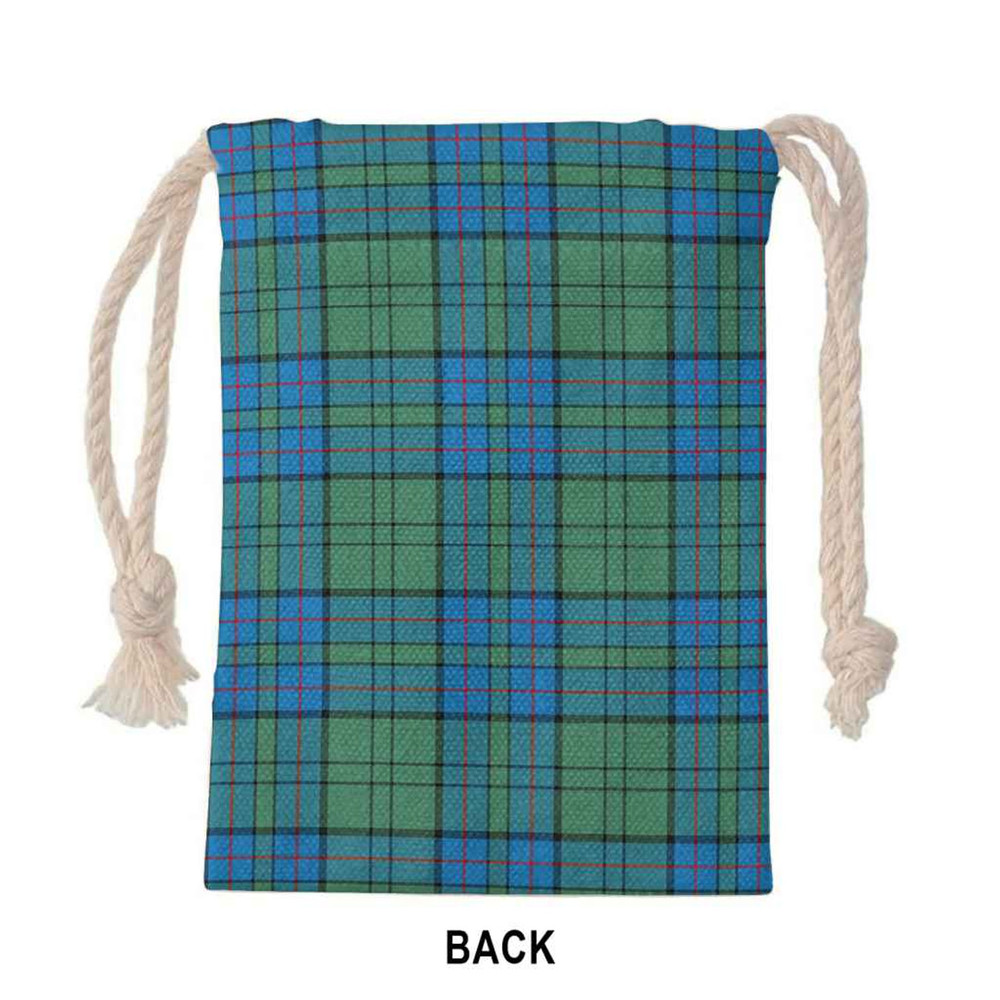 Tartan Style Drawstring bag, Tartan Style Gym Sack, Scottish Lockhart Clan Tartan Gym Sack Drawstring bag