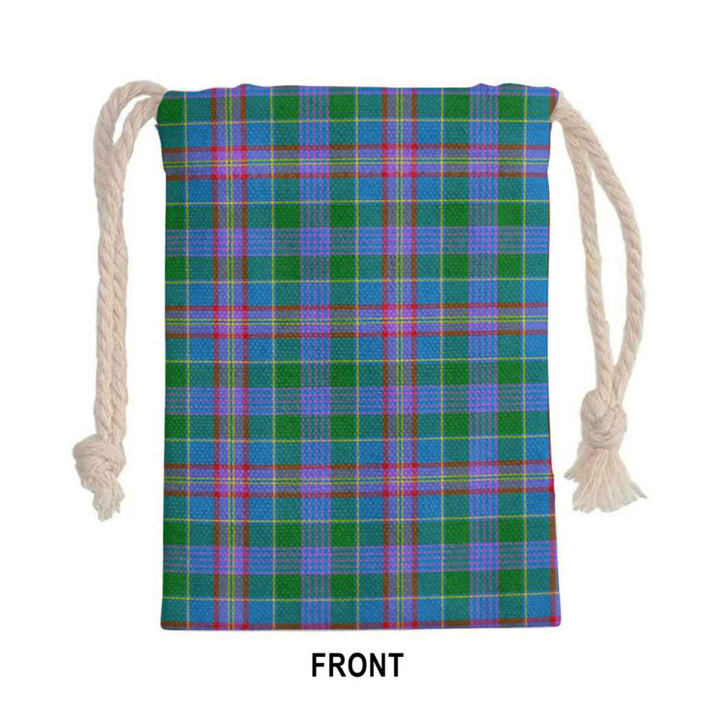 Tartan Style Drawstring bag, Tartan Style Gym Sack, Scottish Ralston Clan Tartan Gym Sack Drawstring bag