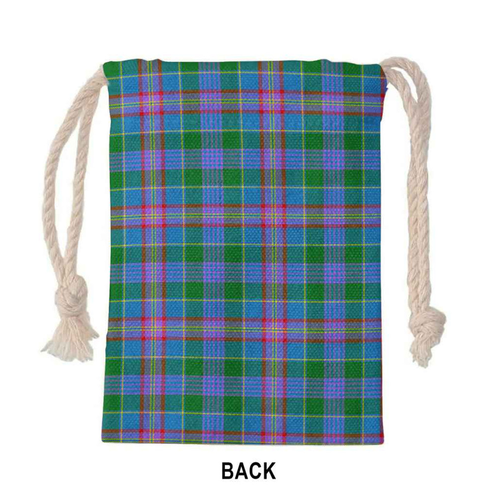 Tartan Style Drawstring bag, Tartan Style Gym Sack, Scottish Ralston Clan Tartan Gym Sack Drawstring bag